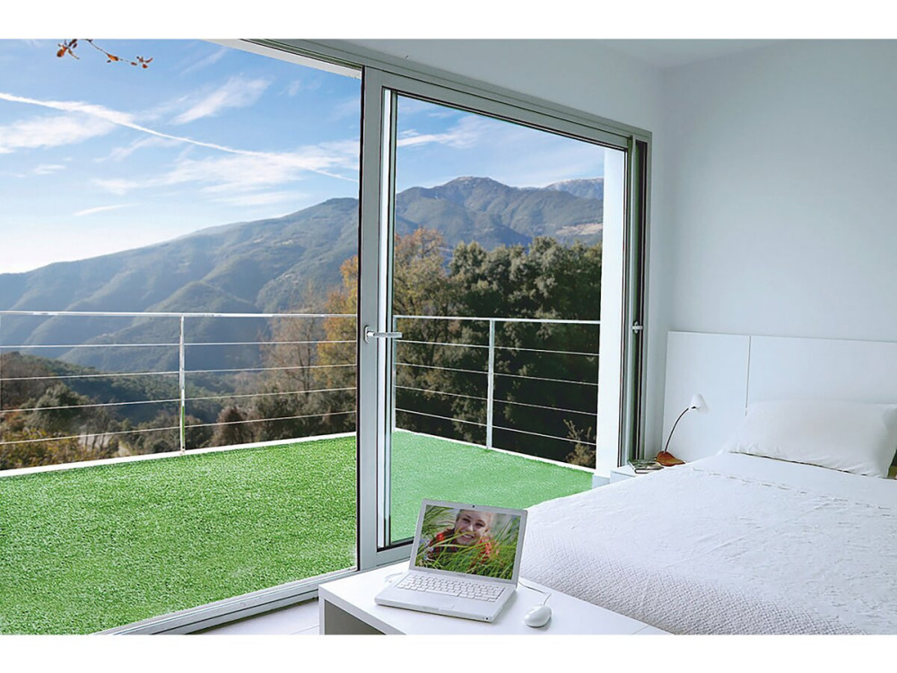 Synthetic grass - "Green Lubeck 7" - 1 x 5 m - 7 mm - Green