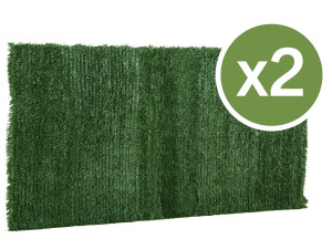 Set of 2 Artificial Hedges - 150 x 300 cm
