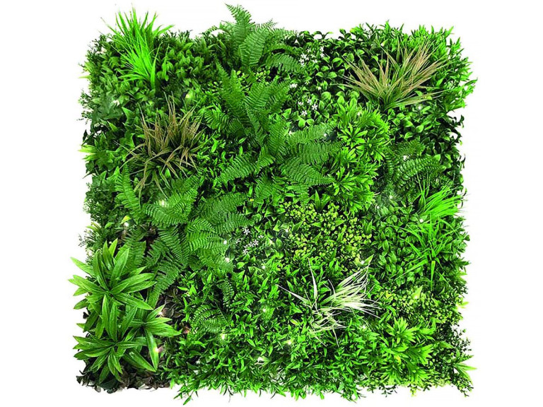 Plant sign - "Vertical Sauvage Led" - Set of 4 - 1.00 x 1.00 m - Green