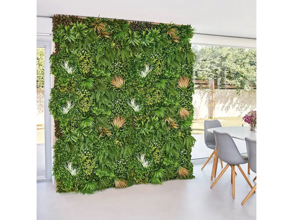 Plant sign - "Vertical Sauvage Led" - Set of 4 - 1.00 x 1.00 m - Green