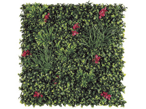 Plant panel - "Vertical Villa" - Set of 4 - 1.00 x 1.00 m - Green