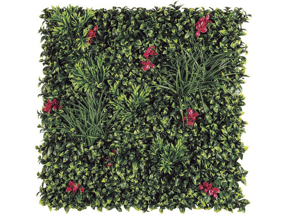 Plant panel - "Vertical Villa" - Set of 4 - 1.00 x 1.00 m - Green