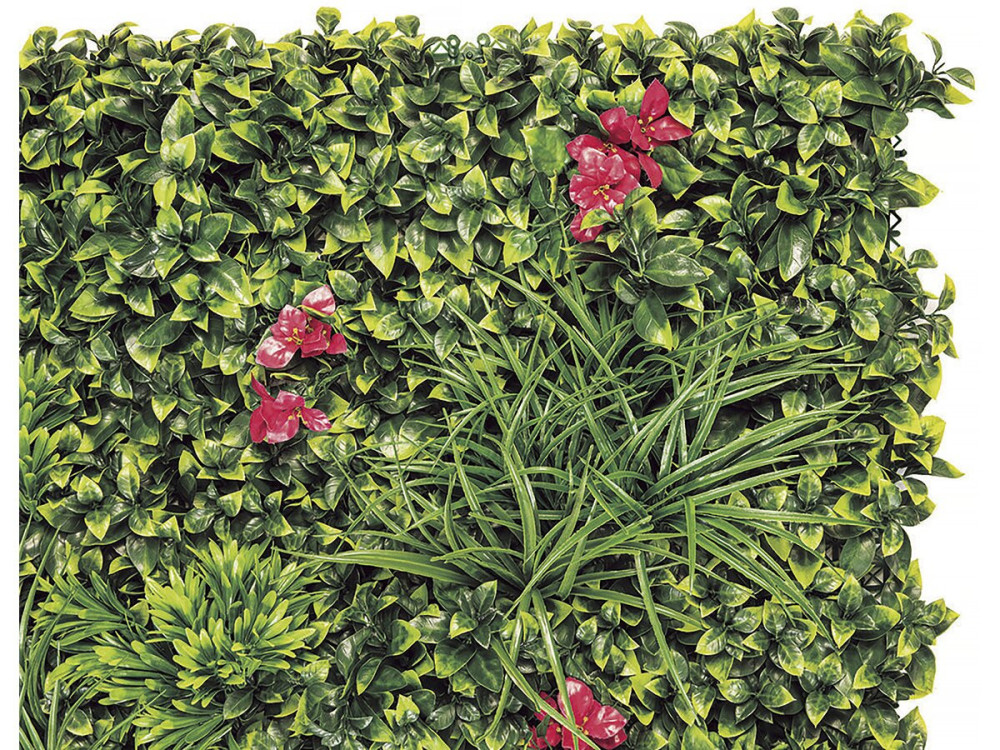 Plant panel - "Vertical Villa" - Set of 4 - 1.00 x 1.00 m - Green