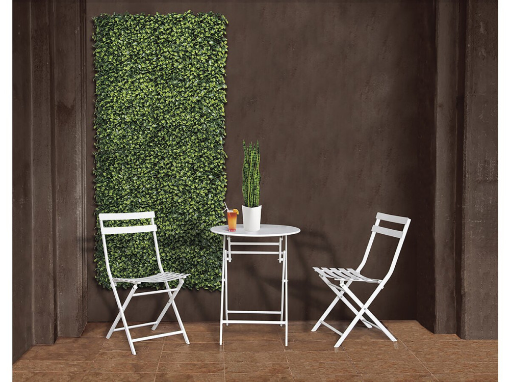 Plant panel - "Vertical Lauro" - Set of 6 - 1.00 x 1.00 m - Green