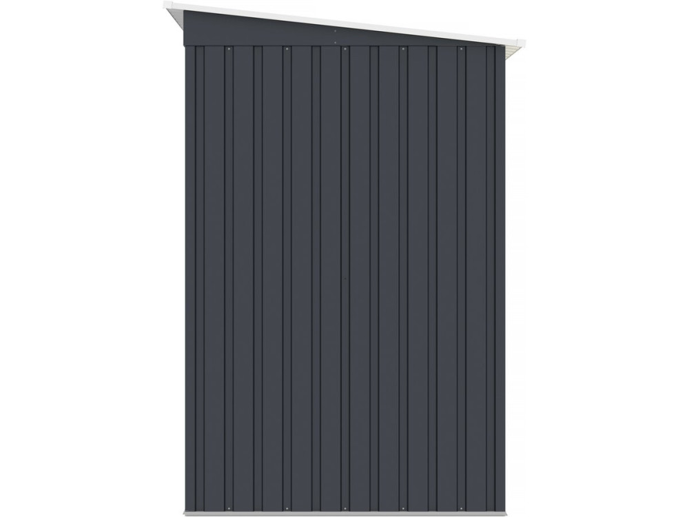 Austin" single-slope metal garden shed 2.43 m2 - Grey