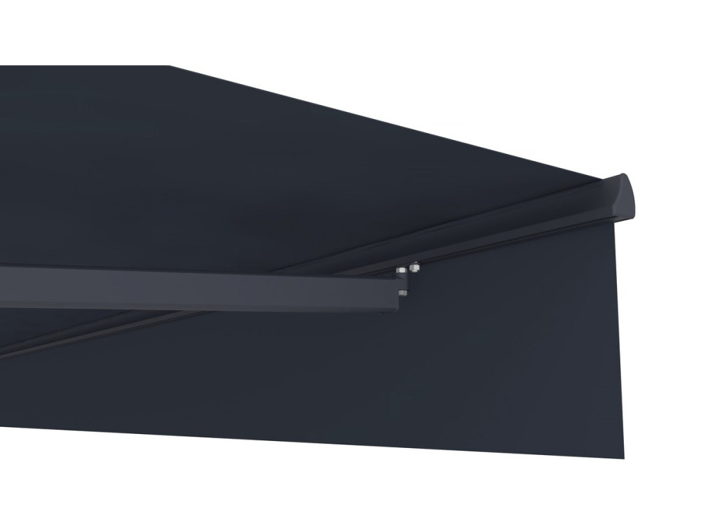 4 x 3 m "Ombra 4" motorized retractable aluminium awning - Anthracite grey