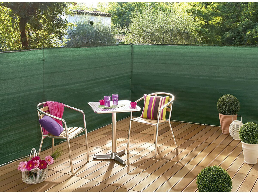 Woven privacy mat - "Supratex" - 1.20 x 25 m - Green