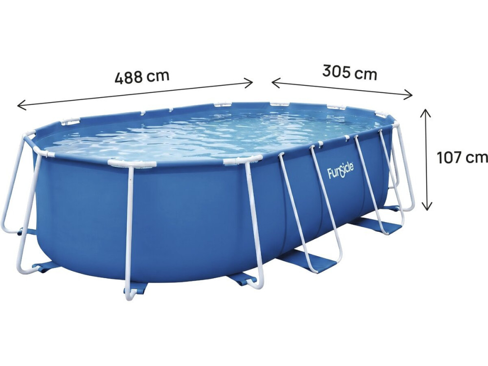 Oval tubular pool "Tina" - 4,88 x 3,05 x 1,07 m
