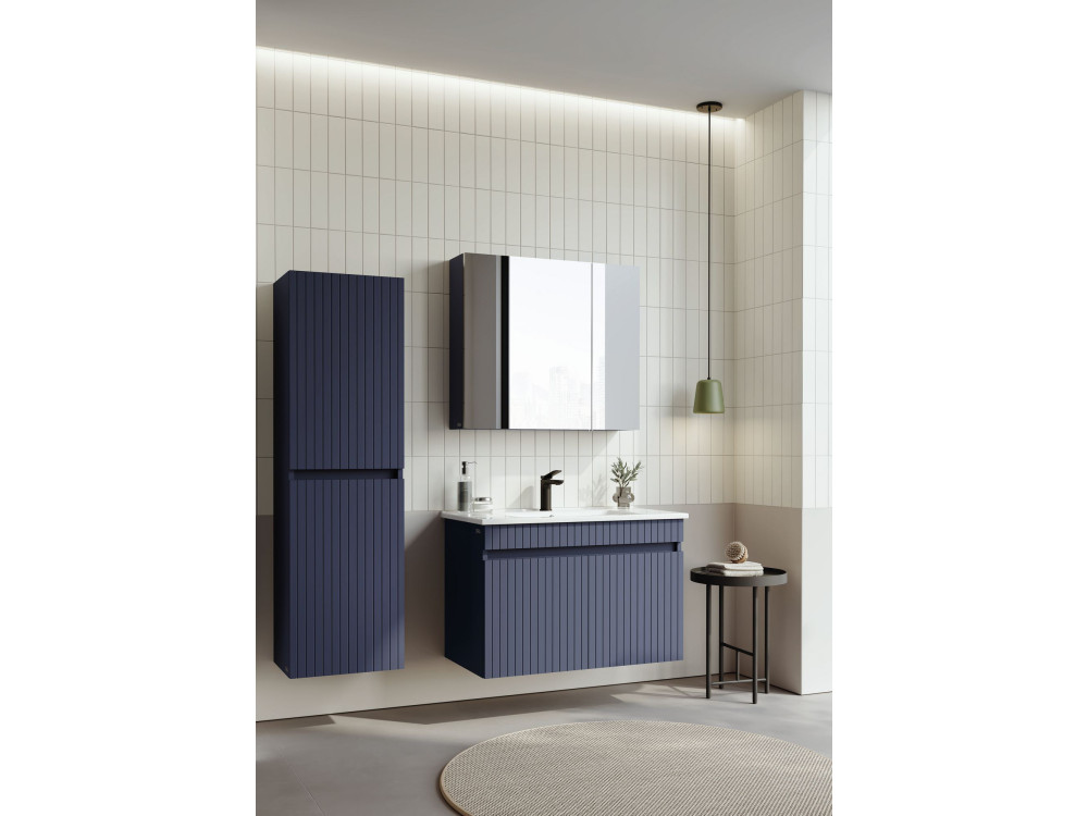 "Tivoli 85" Vanity Cabinet - 85 x 45 x 57 cm - Matte Navy Blue