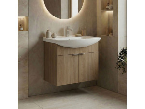 "Purus 65" Vanity Cabinet - 65 x 50 x 58 cm - Sonomo Oak 2