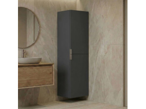 "Purus Desna 40" Bathroom Cabinet - 40 x 32 x 138 cm - Matte Anthracite 2