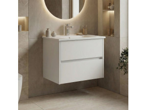 "Side 65 v2" Vanity Cabinet - 65 x 45 x 52 cm - Matte White 2