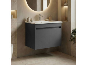 "Side 65 v2" Vanity Cabinet - 65 x 45 x 52 cm - Matte Anthracite 2
