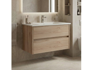 "Side 85 v2" Vanity Cabinet - 85 x 45 x 52 cm - Oak 2
