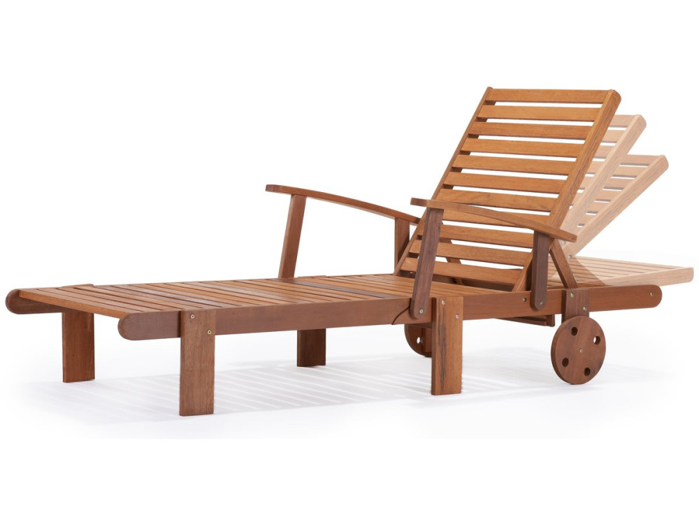Set of  2 Exotic Wooden foldable Sunbathing Lounge Tokyo - Maple - Light brown