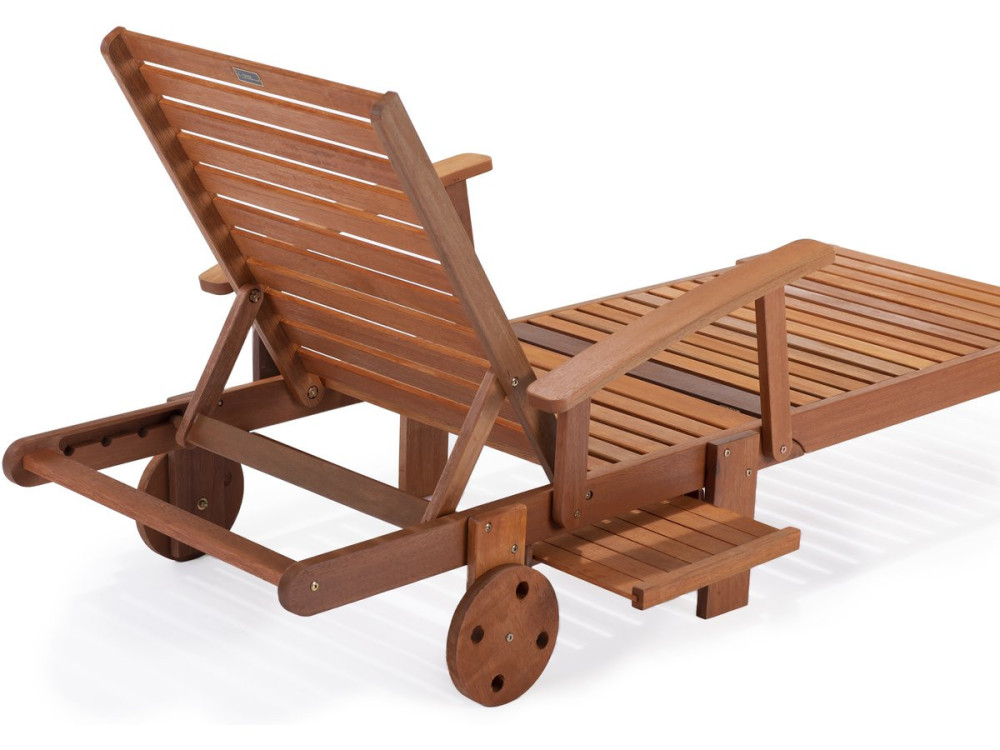 Set of  2 Exotic Wooden foldable Sunbathing Lounge Tokyo - Maple - Light brown