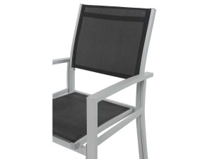 2 sets of Aluminium /Textelene Garden Armchairs  "Tropic" - Phoenix - Black 2