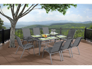 "Cordoba" garden table - Phoenix - 8 sits - Silver 2