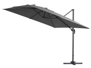 Cantilever Umbrella with Aluminum Frame "Sun 3" - Square -  3 x 3 m  (9'10" x 9'10")  - Grey 2