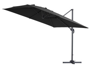Cantilever Umbrella with Aluminium Frame "Sun 3" - Square - 3 x 3 m  (9'10" x 9'10") - Black 2