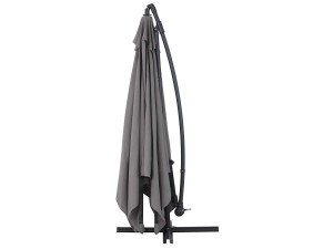 Overhanging Parasol Alu "Ilios 3" - square - 9'10" x 9'10" - Grey 2