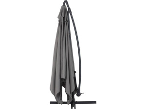 Cantilever Parasol garden Alu "Ilios 3" - Square - 3 x 3 m - Grey - Slabs included 2
