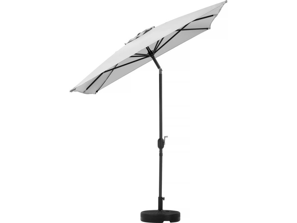 Garden parasol umbrella "Sol 2"" - Rectangular - 2 x 3 m - Grey - Base stand included