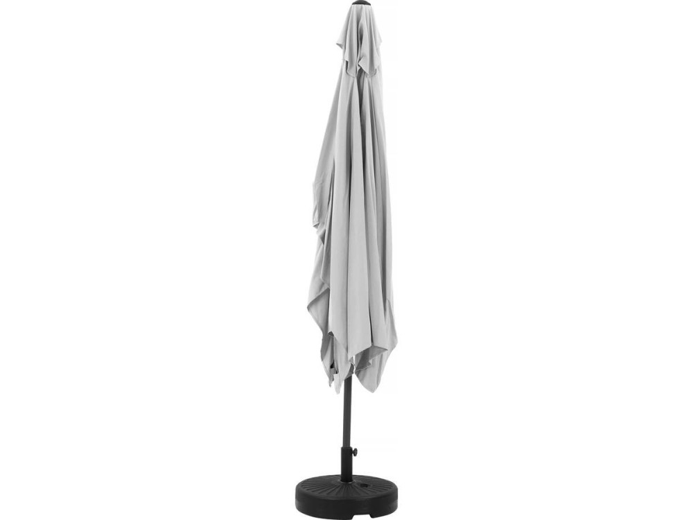Garden parasol umbrella "Sol 2"" - Rectangular - 2 x 3 m - Grey - Base stand included
