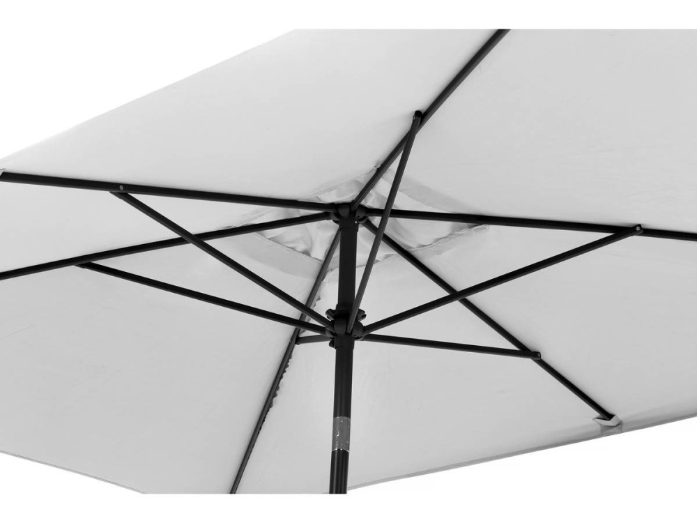 Garden parasol umbrella "Sol 2"" - Rectangular - 2 x 3 m - Grey - Base stand included