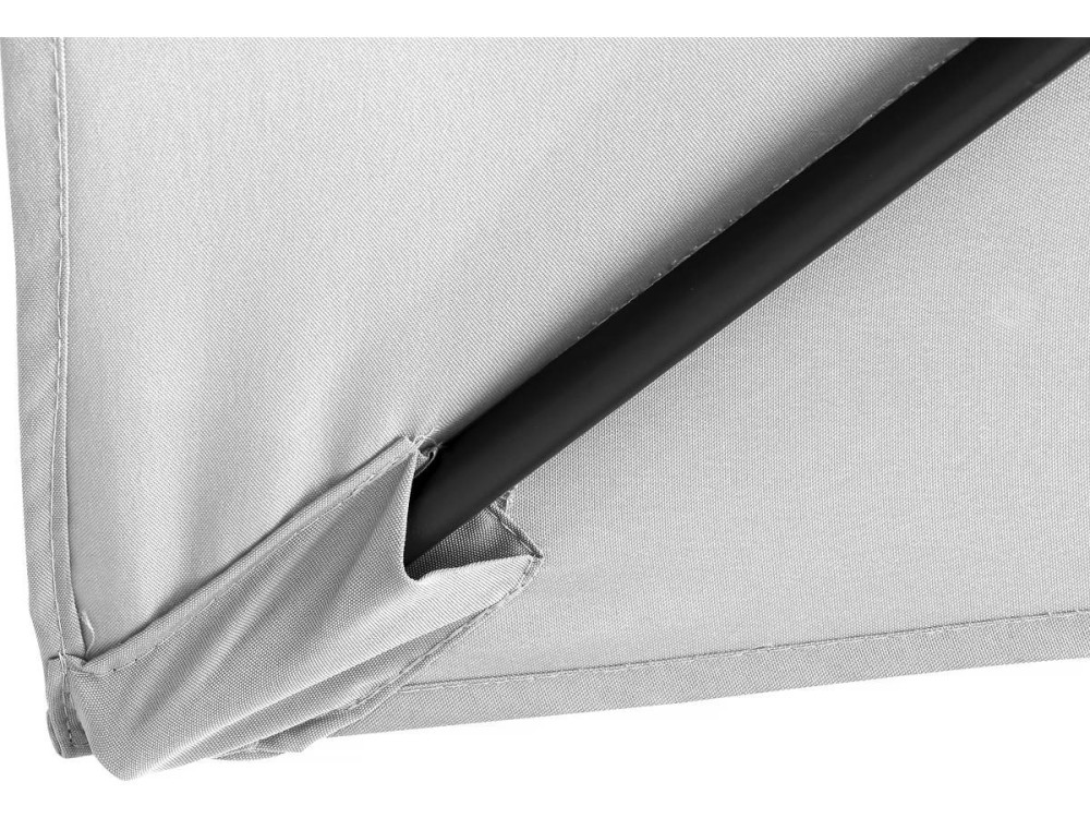 Garden parasol umbrella "Sol 2"" - Rectangular - 2 x 3 m - Grey - Base stand included