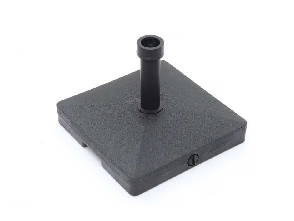 Weighted Parasol Bases with Casters - Black