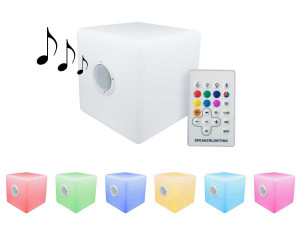 "Cuba 1" Bluetooth garden LED lighting and sound - 40 x 40cm