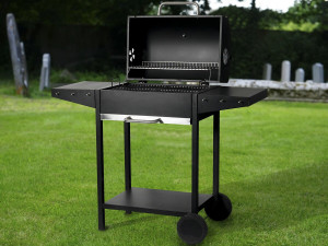 Charcoal barbecue "Bizon" - 119 x 50 x 101 cm - Black 2