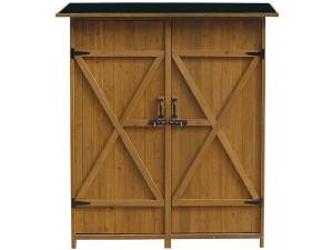 Garden cupboard "Espacio" - 140 x 49 x 162 cm - Brown 2