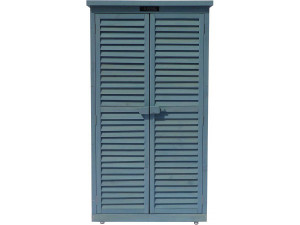 Garden cabinet "Space" - 87 x 46.5 x 160 cm - Sky blue 2