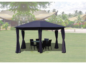 Canvas and Curtains for "Rosita" gazebo - 3 x 4 m - Grey 2