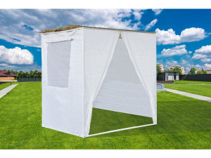 NINA Adjustable 2 x 2 Sukkah Kit with 1 Bamboo Roll and 2 Wooden Strips 2