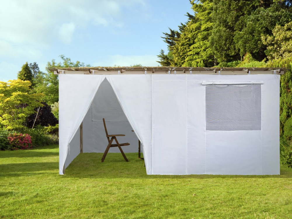 Wooden Sukkah 3 x 5 m with fabric - Kosher lemaehadrin - Skhah Not Included
