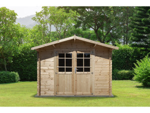 9.4 m² wooden garden shed "Lys" - 320 x 298 x 225 cm - 28 mm 2