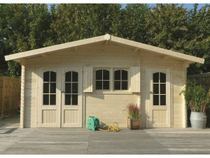 Rostock" wooden garden shed - 22.04 m² - 5.68 x 3.88 x 2.75 m - 40 mm 2