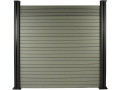 Fence kit 1.6 x 1.2m composite - Free fixing kit - Grey - GREY