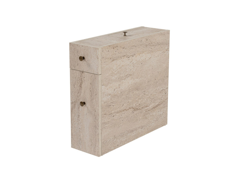 Calencia" wooden vanity unit - 20 x 60 x 55 cm - Beige