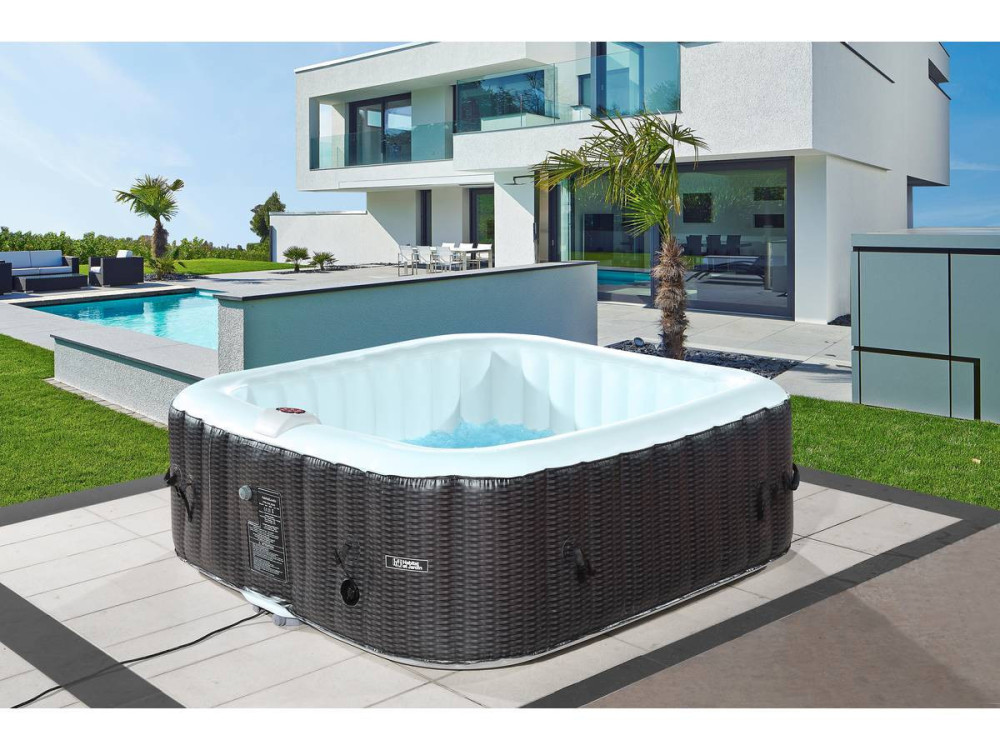 Inflatable PVC Spa 'Nice' - 6 People - Brown/Beige