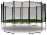 Trampoline "Yoopi"  - Ø 4.90 m - Green - With net, ladder, protection cover and anchoring kit