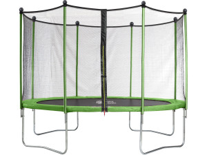 Trampoline - "Yoopi" -  Ø 4.25 m (13ft. 11in.) - with net + ladder + cover + anchoring kit 2
