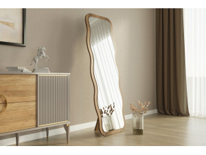 Wooden mirror "Aror" - 50 x 160 cm - Brown 2