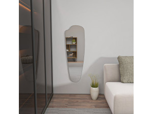 Reos" wooden psyche mirror - 40 x 120 cm - Transparent 2