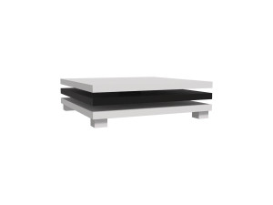 Coffee table "Elena" - White / Black 2