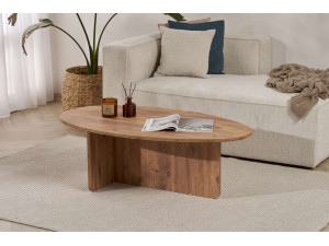 Orba" wooden coffee table - 120 x 65 x 40 cm - Atlantic pine 2
