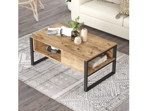 ML34" wooden coffee table - 100 x 59 x 44 cm - Atlantic pine 2